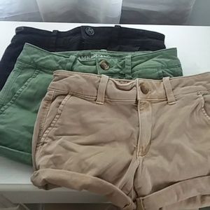 American Eagle Twill Midi Shorts Bundle